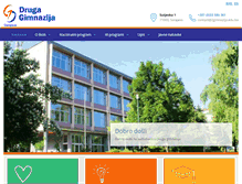 Tablet Screenshot of 2gimnazija.edu.ba
